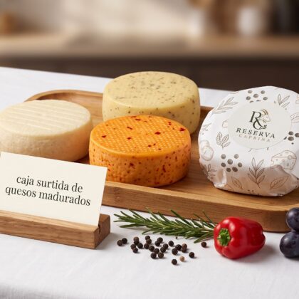 caja surtida de quesos madurados, reserva caprina, bucaramanga, santander, colombia